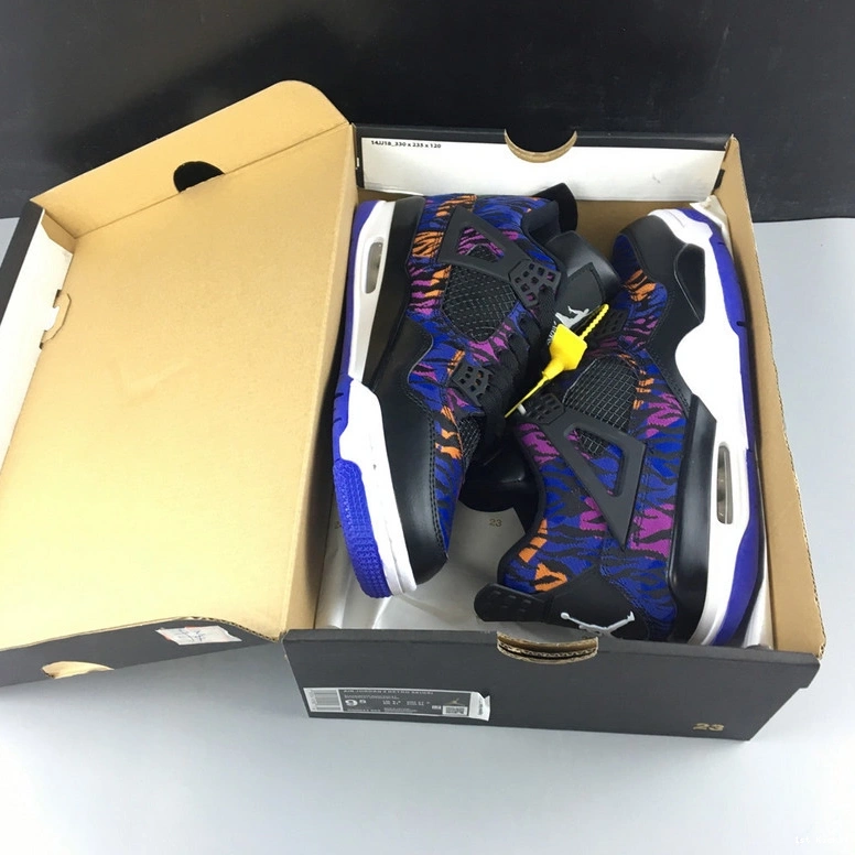 Retro 4 BQ9043-005 Violet - Black Rush (GS) Jordan 0509